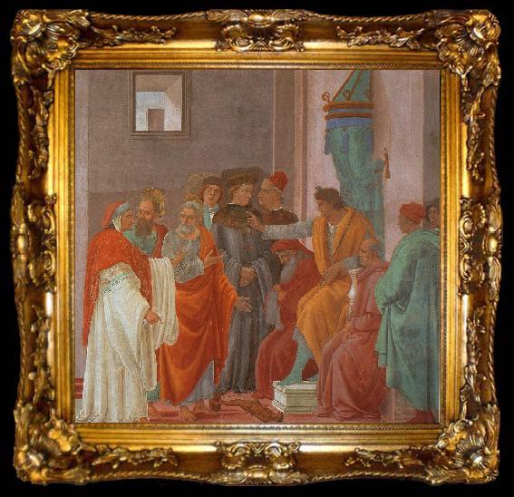 framed  Filippino Lippi Disputation with Simon Magus, ta009-2